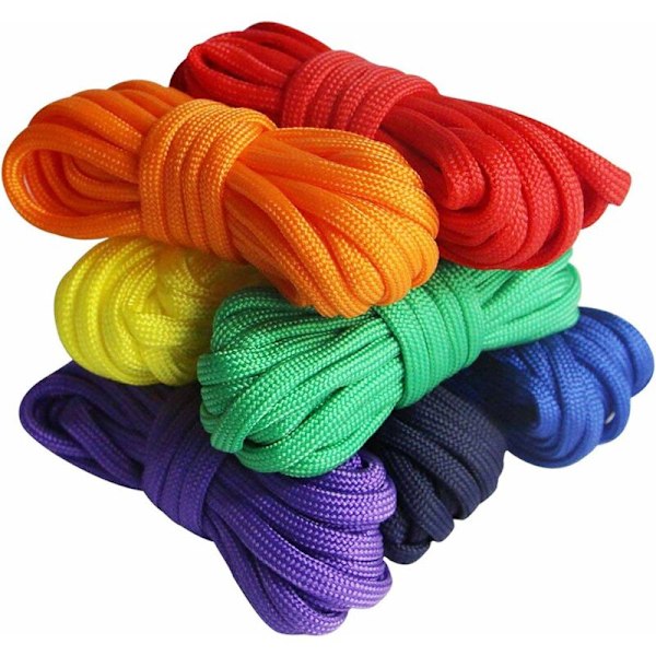 7 stk Regnbue Multifunksjon Paracordes for Parachute Armbånd Tilfeldig Farge