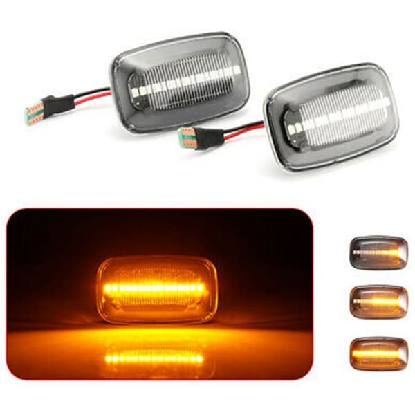Dynamiske LED Side Marker Fender Lys Blinklys til Land Cruiser 70 80 100 Serie