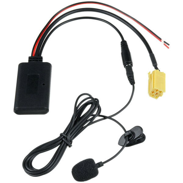 Bluetooth 5.0-bilstereoadapterkabel för bil med HIFI-mikrofon