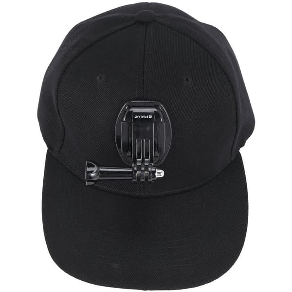 Til Go Pro Tilbehør Udendørs Solhatte Hatte Baseball Cap W/Stand til HERO5 HERO4 Session HERO 5 4 3 2 1 (Sort)