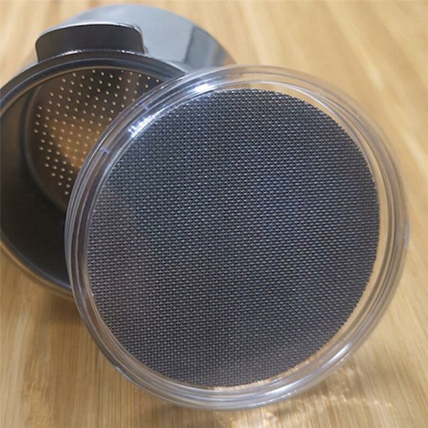 5 osainen sarja 51 mm Puck-verkko/Espresso-portafilterin alempi suihkuverkko/Kosketusverkko - Ruostumaton teräs 100 mikrometrin