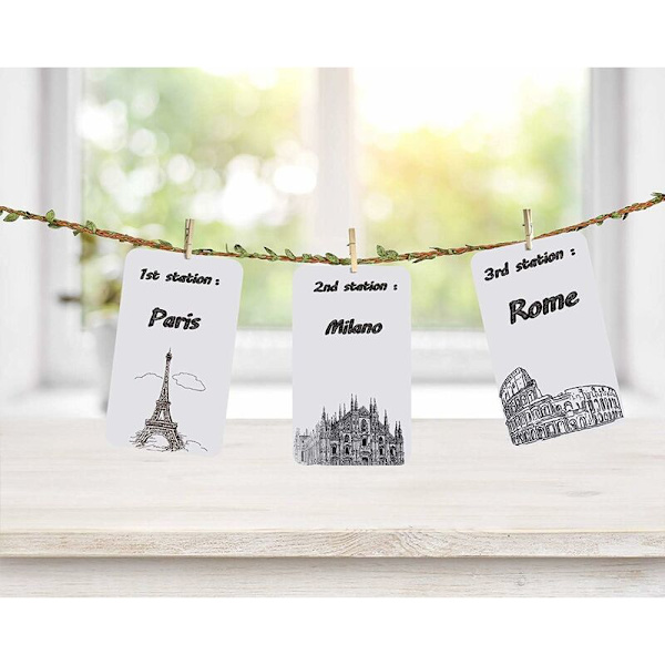 Tomma kort, 200 st vita minneskort, DIY graffitikort, för hem och kontor (vita, 9 x 5 cm)-