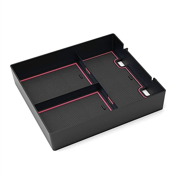 Center Console Organizer for R1T R1S 2022 Armrest Storage Box Insert Tray Secondary Interior Accessories, Red