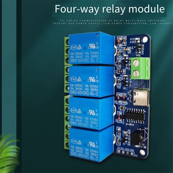 Ikke-IR Fjernbetjeningsswitch, Selvspærrende, Praktisk 4-vejs Multifunktionsrelæmodul