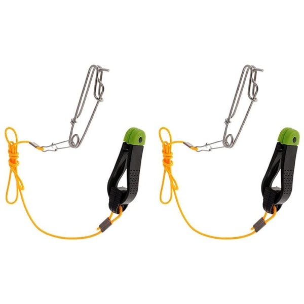 2 st plus Line Release, 17 tum Downrigger Release Stacker Clip Fiskeledare med Longline Clips