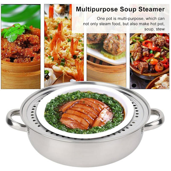 Madsteamer Pot, Rustfrit Stål Kogegryde