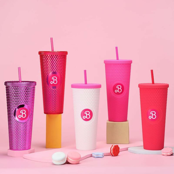 710 ml med lokk og sugerør, dobbeltvegget plast med lekkasjesikkert lokk, BPA-fri, dobbeltlags kopp for varm og kald drikke, gave til kvinner og jenter (Transp