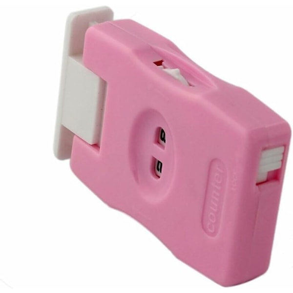 Räknare för rader och manuella stygn för stickning/virkning Verktyg för hem, resor - Rosa