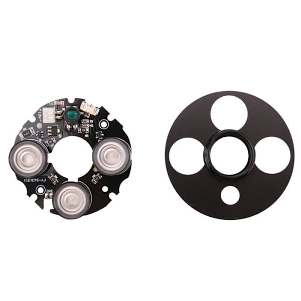3-panel IR LED infrarød projektør 3x IR LED-panel til CCTV-kameraer nattesyn (diameter 53 mm)