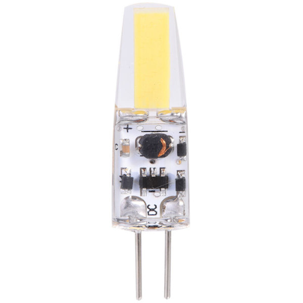 Pakke med 10 AC/DC12-24V G4 COB Ikke-Dæmpbare Silikon LED Pærer (Varmt Hvidt)