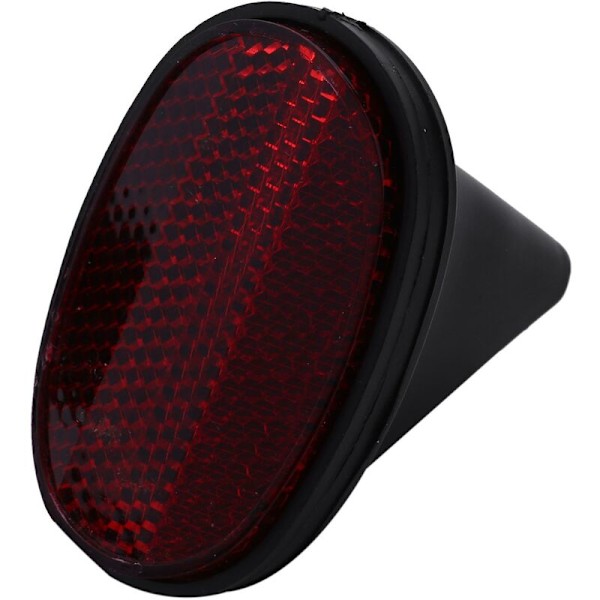 1 stk Cykel Baglygte Reflektor Mudguard Oval Advarsel Rød Sort