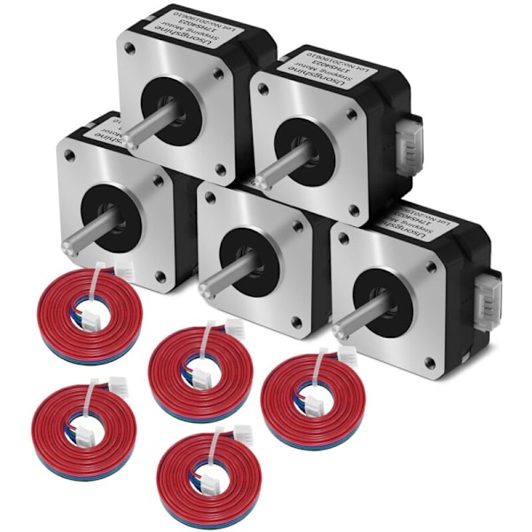 5 Motordelar 17HS4023 med XH2.54 för 3D-skrivare Nema 17 42 Extruder