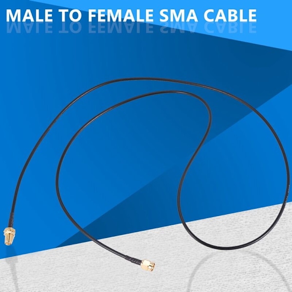 SMA-urosliitin - Pigtail-koaksiaalihyppyjohdon jatkokaapeli 3,3 jalkaa pitkä