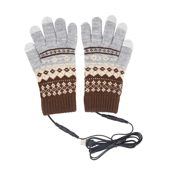 Uppvärmda handskar för män och kvinnor, plug and play USB uppvärmda handskar, USB uppvärmda handskar för att skriva, vintervarma laptop handskar, tvättbar design, vinter g