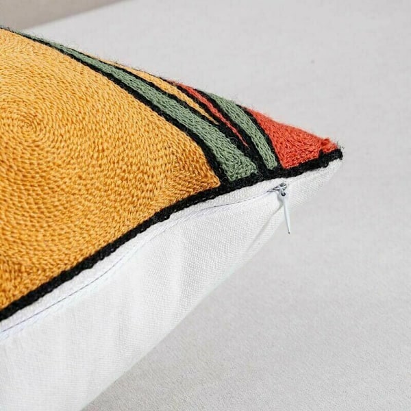 Set med 4 Picasso Kuddfodral 45x45 cm Bomullslinne Broderade Kuddfodral Soffa Dekoration Skandinavisk Vardagsrum Sovrum Säng Kontor Fåtölj