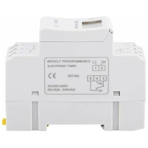 LCD-timer Ugentlig elektrisk tidsplan Digital timerkontakt 15A(220V)