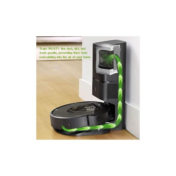 10-pakks Roomba reservedeler for iRobot Roomba i7 i7+/i7Plus E5E6 Roomba støvsugerposer reservedeler sett for iRobot Roomba i7 Va