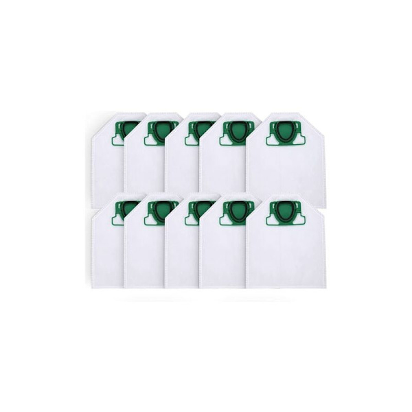 10 Støvsugerposer til Vorwerk Kobold VK200 FP200, Premium 5-lags Mikrofleece til Allergikere