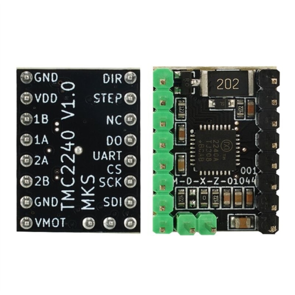 TMC2240 3D-printer steppermotordriver Steppermotordrivermodul med kølelegeme til 3D-printercontroller-motherboards