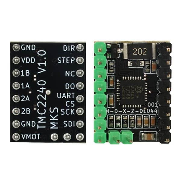 TMC2240 3D-skriver Stepper Motor Driver Stepper Driver Modul med Kjøleribbe for 3D-skriver Kontroller Hovedkort