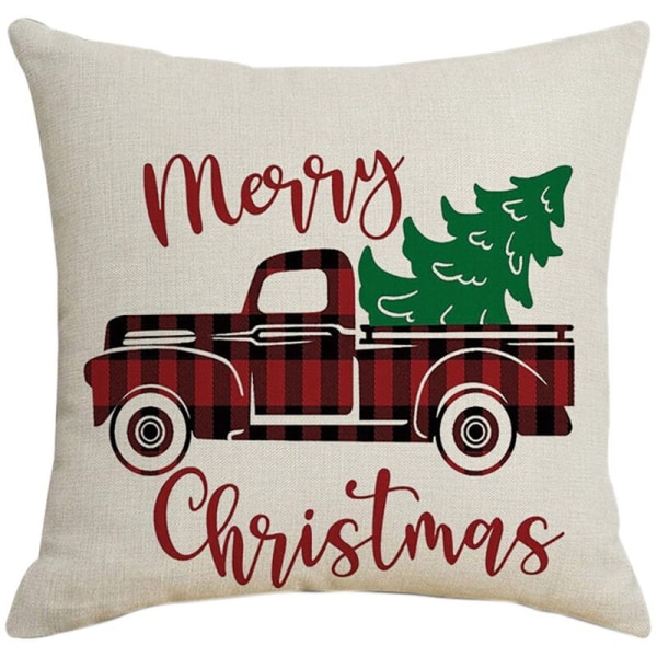 Christmas Pillow Square Home Decor Pillowcases Cushion for Sofa Car 45X45cm