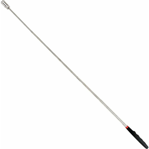 Teleskopisk LED lommelygte med magnet - 3 LR44 batterier inkluderet - Meget lys - Udtrækkelig op til 80 cm - Magnetisk trækkraft 3,2 kg