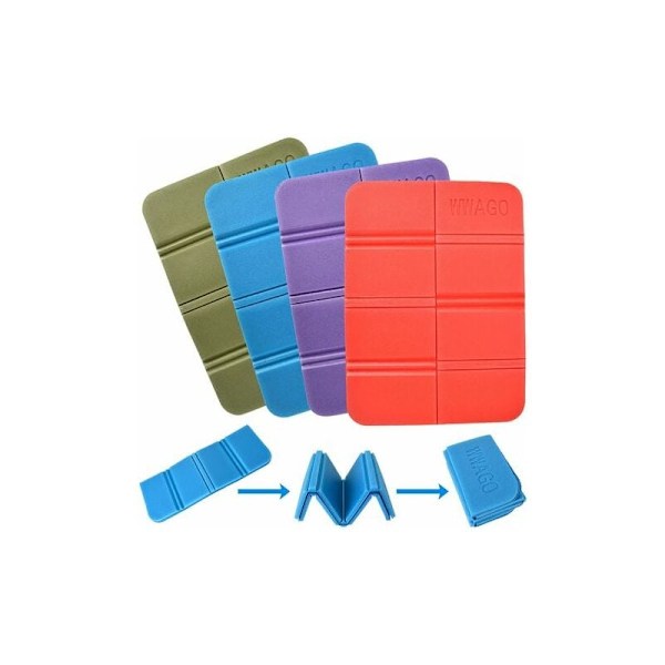 4 Styk Foldbare Skum Puder, Vandafvisende Udendørs Foldbar Sædematte / Camping Foldbar Pude / XPE Termisk Foldbar Sæde Puder til Rejser Vandreture
