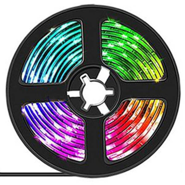 LED-lampor med fjärrkontroll Vattentät 5050 RGB TV Bakgrundsbelysning USB 5V Led Färgförändrande Atmosfärsljus 4 meter