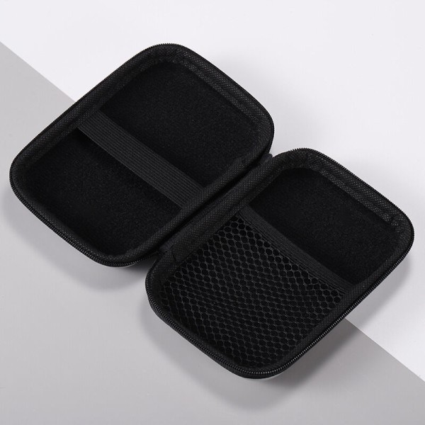 Mini hodetelefon oppbevaringspose mobiltelefon datakabel lader oppbevaringsboks bærbar headset datakabel myntpung 1 stk (rød)