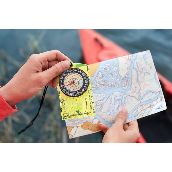 Kompassi Patikointi Reppukompassi | Advanced Scout Compass Camping Navigation - Boy Scout Compass lapsille | Ammattimainen kenttäkompassi Map Readille