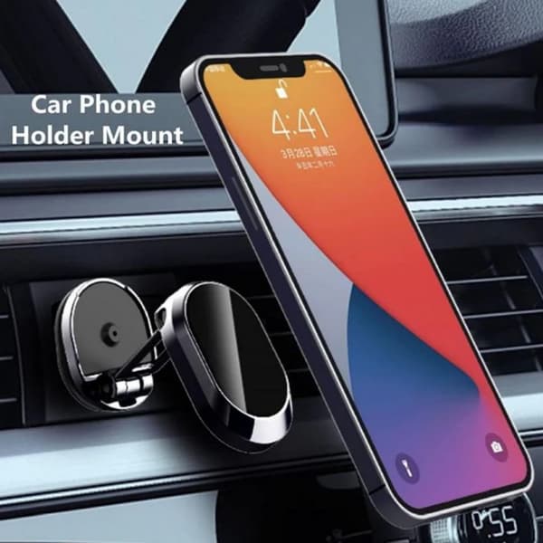Mobiltelefonhållare för bil - temperamentsfull silver