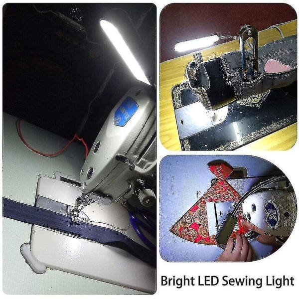 Industriel belysning Symaskine Led-lys Multifunktionel fleksibel arbejdslampe Magnetisk sylys til borepresse Drejebænk Eu-stik