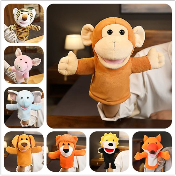 Lion Pehmolelut Käsinukkesimulaatio Leijona pehmolelu Realistinen nukke, söpö roolileikki, lasten interaktiiviset opettavaiset lelut, eläinlelut