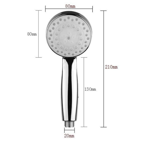LED-suihkupää 7 värillä, monivärinen, yleissovitus