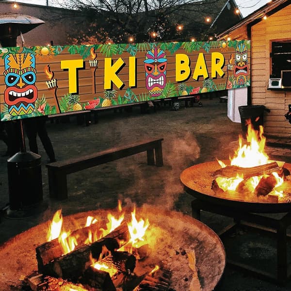 Tiki Banner Hawaiian Partydekorationer Sovrumstillbehör Affisch