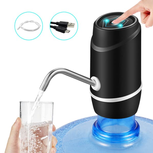 5 Gallon Vattendispenser, Elektrisk Dricksvattenpump Bärbar Vattendispenser Universal USB-laddning Vattenflaskpump För 2-5 Gallon