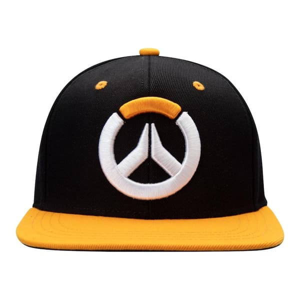 Overwatch, Snapback - Logotyp, Svart / Orange Svart Black one size