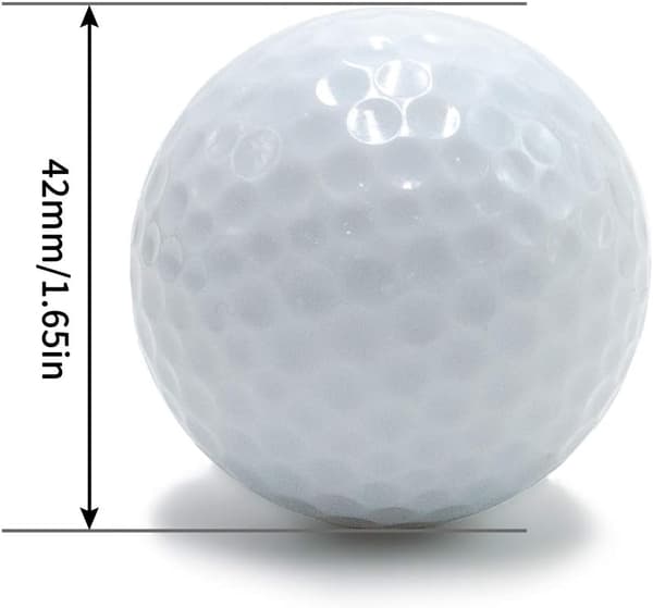 LED-oplyste golfbolde, 42 mm, selvlysende, ideelle til træning og lange slag, 6-pak.