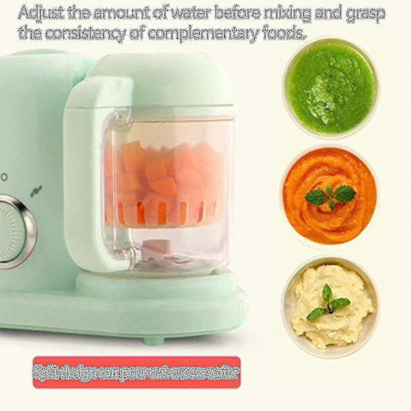 Babymadsproducent, Puree Madprocessor, Dampkogning og Mixer, Opvarmningsmaskine, Alt-i-én Automatisk Madlavning, Automatisk Kogning og Kværning 2024rui