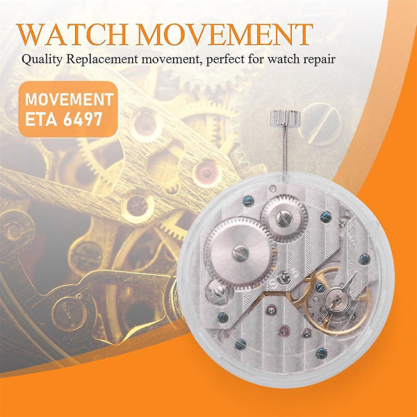 ST3600 Movement 17 Jewels ETA 6497 Movement Model Watch Part Passar för herrklocka Watch mekaniskt urverk