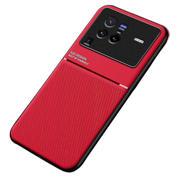 Vivo X80 Pro: lle Precise Cutout + Timprinted phone case , jossa on sisäänrakennettu magneettinen metallilevy