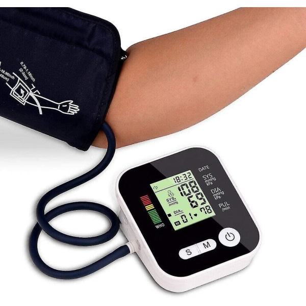 Auto Digital Arm Blodtrykksmåler Bp Cuff Machine Gauge Sfygmomanometer