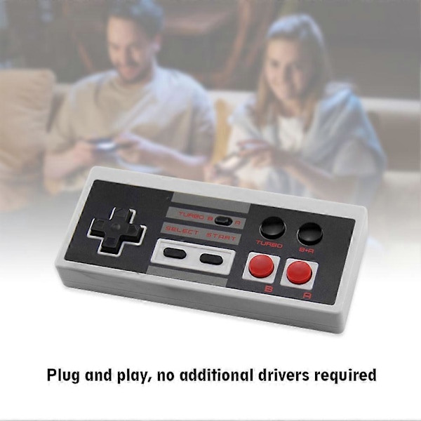 2,4 GHz Trådlös Styrenhet Joystick Gamepad för NES Mini Classic Edition