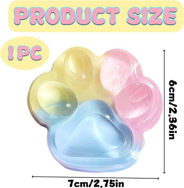 Kattpote Squishy for bursdagsfestgaver, angstlindring