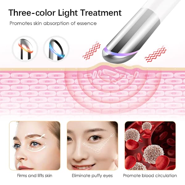 Elektrisk øjenmassagepen IPL LED-fototerapi A A
