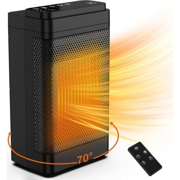 1500W PTC Romvarmer 3 Moduser Timer Overopphetingsbeskyttelse Stillegående Drift