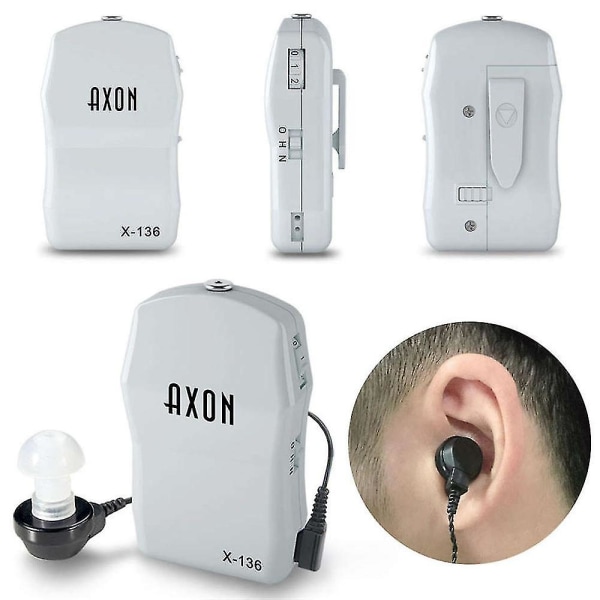 Bærbart minihøreapparat Lydforstærker Stemmeforstærker Hørehjælp Døvehjælpemidler til ældre