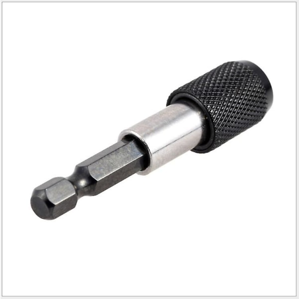6,35 mm 60 mm sekskantskaft bitsholder Magnetisk skrutrekker forlengelsesskaft Skrutrekkergrep hurtigutløser skrutrekker bitsholder for skruer, muttere, bor,