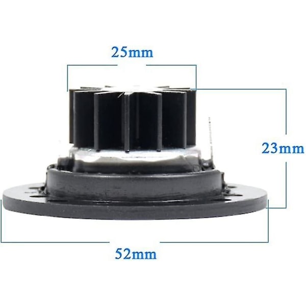 2-pack svart silkefilm høyttaler med myk kuppel diskanthøyttaler - 1600-20KHz