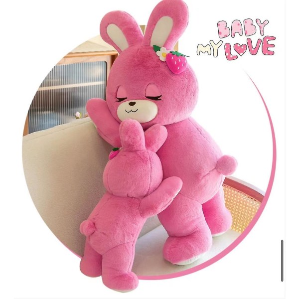 Strawberry Rabbit Plys Legetøj Pink Piger Hold Pude Dukke